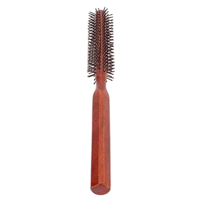 Abbildung von Runde Haarbürste, Rutschfeste, Antistatische Kleine Rundbürste, Mini Lockenbürste mit Ergonomischem Griff für Damen und Herren, Dünnes Haar, Pony, Bart, Styling, Heben, Locken