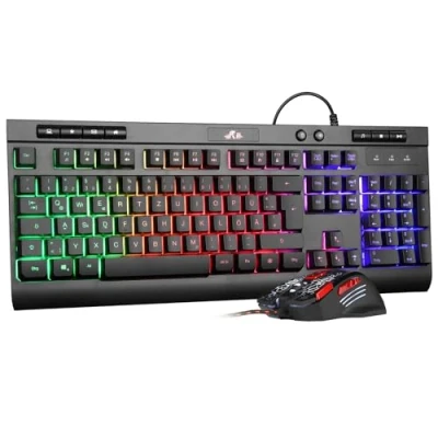 Abbildung von Rii Maus und Tastatur Gaming, Gaming mit ist Ergonomisch, RGB, ps5 Deutsches QWERTZ Layout, Set für PC/Laptop/Xbox/ps4 RK900
