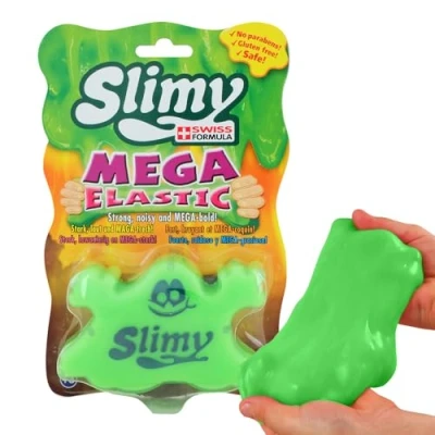 Abbildung von Slimy® Knete Mega Elastic 150g (1 tlg), lustige Dose mit Gürtel Clip