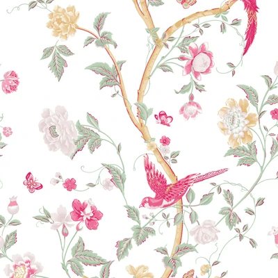 Abbildung von Laura Ashley Vliestapete Summer Palace 10mx52cm Tapeten Wohnzimmer, Wandverkleidung Einfach anzubringen und zu Entfernen 1005 x 52