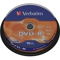 Abbildung von Verbatim DVD Rohling 43523 R 4.7 GB 10 St. Spindel