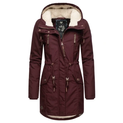 Abbildung von Ragwear Elsie Wintermantel, Damen, Größe: XS, Wine red