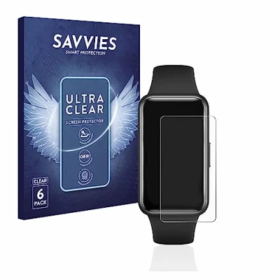 Abbildung von Savvies 6 Stück Schutzfolie für Huawei Band 7 Displayschutz Folie Ultra Transparent