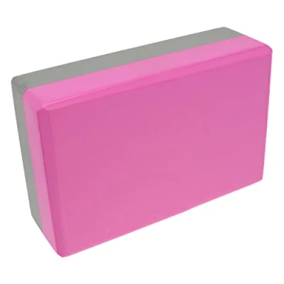Abbildung von YOGA BLOCK PINK/GRAU 22 CM X 15 7 DEUSER®
