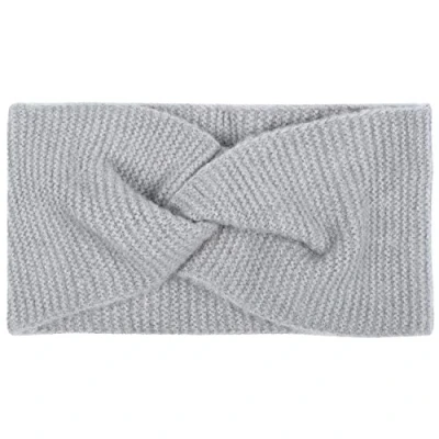Abbildung von styleBREAKER Damen Feinstrick Stirnband mit Twist Knoten, warmes Winter Haarband, Headband 04026047, Farbe:Grau