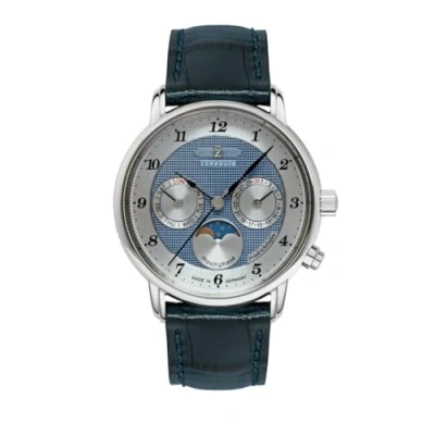 Abbildung von Zeppelin Damenuhr Serie Friedrichshafen mit Mondphase und Lederarmband 8537 3