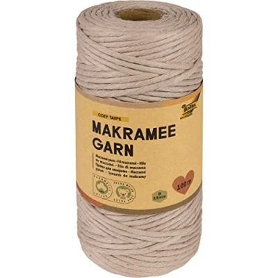 Abbildung von folia Makramee Garn braun