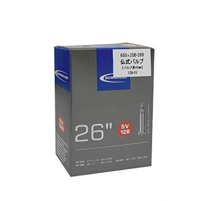 Abbildung von Schwalbe Fahrradschlauch SV12B 20/25 590 EK 40 mm, Schwarz, 26 x 7/8 1.00&quot; SV40 mm