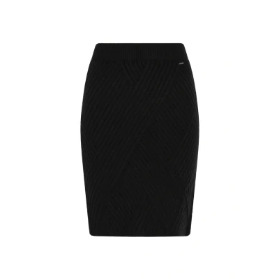 Abbildung von Dreimaster Bleistiftrock, Damen, Größe: M/L, Schwarz