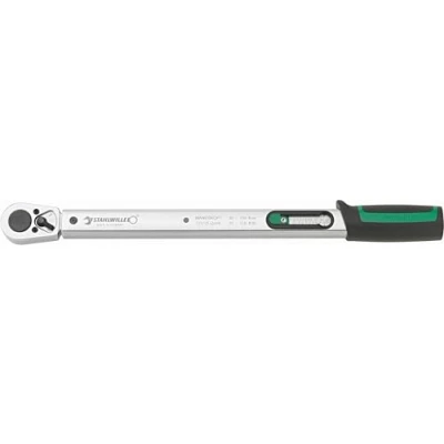 Abbildung von STAHLWILLE 721 Quick, Klick Drehmomentschlüssel, Ft lb, Nm, Mechanisch, 30 150 Stahl, Schwarz, Grün