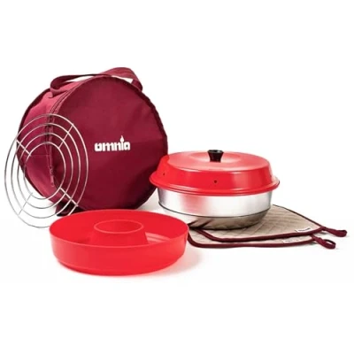 Abbildung von Omnia Dampfgartopf, Kit 1 Camping Backofen Set, 5 tlg.