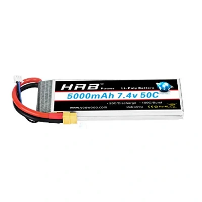 Abbildung von HRB 7.4V 5000mAh 50C XT60 Lipo Battery Compatible with RC Car Plane Truck Boat