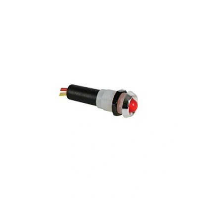 Abbildung von PEREL 12VCFR LED Signalleuchte, 12 VDC, ABS Chrom, Rot/Blinkend 124009