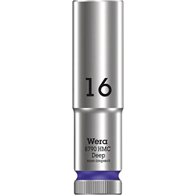 Abbildung von Wera 05004556001 8790 HMC Deep Steckschlüsseleinsatz 1/2&quot;, Violett, 16.0 mm