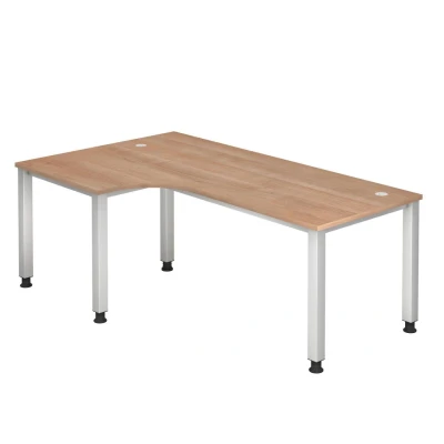 Abbildung von HAMMERBACHER höhenverstellbarer Schreibtisch VQS82/N/S nussbaum