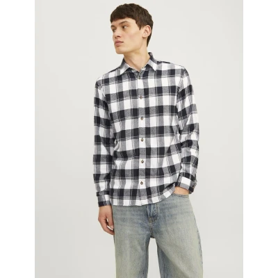 Abbildung von Jack &amp; Jones SLIM FIT Hemd, Herren, Größe: Medium, Cloud dancer