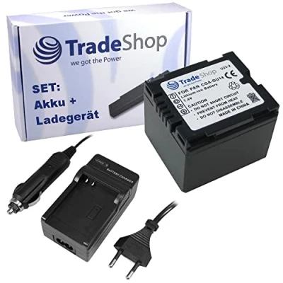 Abbildung von Angebot IM Set: Hochleistungs Kamera Li Ion Akku + Ladegerät mit Kfz Adapter für Panasonic VDR D 150 230 250 300 310 320 M 50B 50EG S 70 70B
