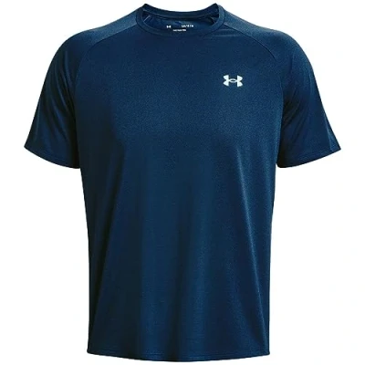 Abbildung von Under Armour TECH Textured Tshirt basic, Herren, Größe: XXL, Orange fire