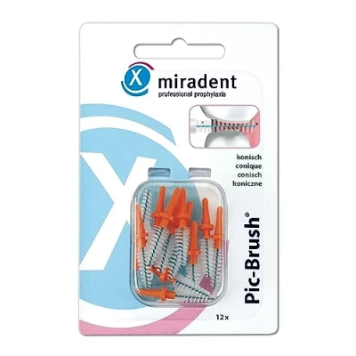 Abbildung von Miradent Interd.pic brush Ersatzb.konisch orange