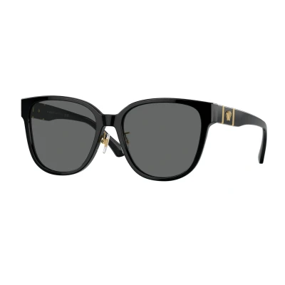 Abbildung von Versace Damen VE4460D GB1/87 Gläser SONNENBRILLEN Acetat Schwarz Grau Quadratisch Normal