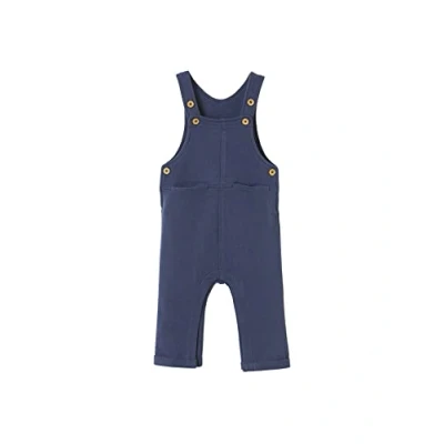 Abbildung von Vertbaudet Jungen Baby Latzhose aus Sweatware marine 68