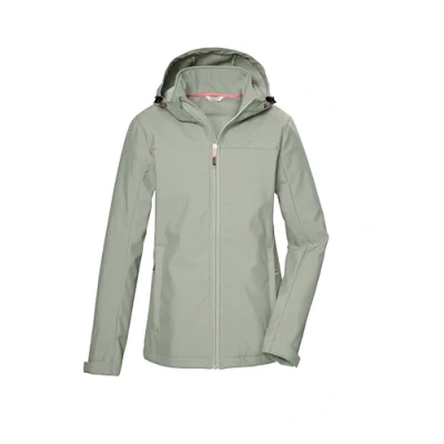 Abbildung von killtec Damen Softshelljacke/Outdoorjacke mit Kapuze KOS 102 WMN SFTSHLL JCKT, helles salbei, 36, 42804 000