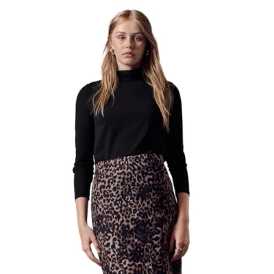 Abbildung von Street One Studio MIT Turtleneck Langarmshirt, Damen, Größe: 38, Schwarz