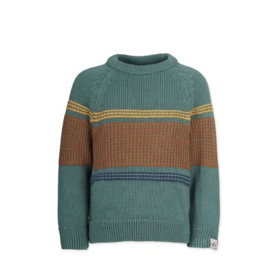 Abbildung von Band of Rascals Strike Stripes Strickpullover für Kinder, Größe: 140, Sage