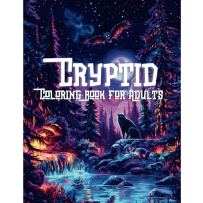 Abbildung von Cryptid Coloring Book for Adults: Discover Mystical World of Cryptozoology Filled with Legendary Creatures, Cryptids and Monsters, High Quality Images, Designed Adult Teen Colorists