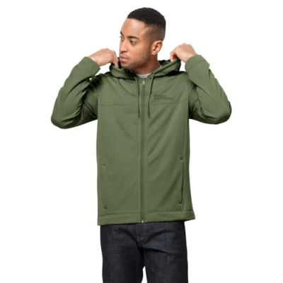 Abbildung von Jack Wolfskin Waldsee Hooded JKT M Sweatjacke, Herren, Größe: Small, Greenwood