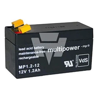 Abbildung von Hückmann Multipower Blei Akku 123578 MP1,2 12 Pb12V/1,2Ah 4260476411007