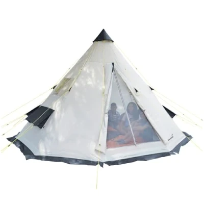 Abbildung von Tipi Goathi 6 Personen Zelt Outdoor Campingzelt eingenähter Zeltboden