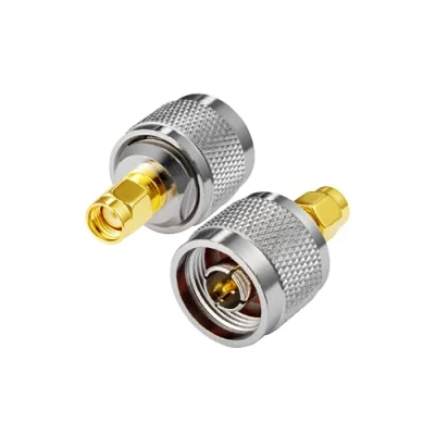 Abbildung von Vecys RP SMA Stecker auf N Type Adapter WiFi Antennenadapter für WLAN Außenantenne 4G Router Drahtloser Bluetooth (2 Stück)