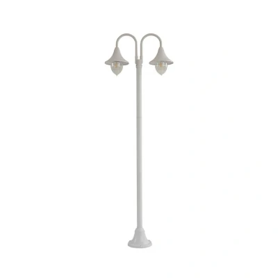 Abbildung von Lindby Wegeleuchte Madea, weiß, Aluminium, 2 flg., 213 cm