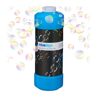 Abbildung von relaxdays Seifenblasenspielzeug Seifenblasenflüssigkeit 1 Liter