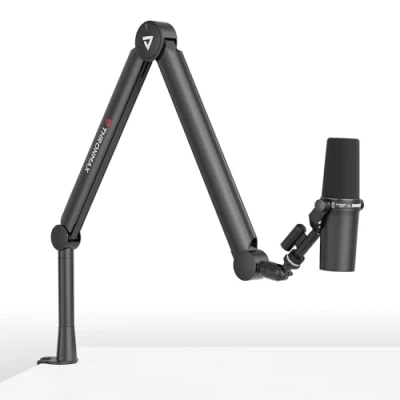 Abbildung von THRONMAX S8 Mikrofon arm, Mikrofonständer für Game Streaming und Broadcasting, Stabiler universeller Mikrofonarm mit 1/4&quot;，3/8&quot; auf 5/8&quot; Adapter, Ganzmetall voll einstellbarer Blue Yeti