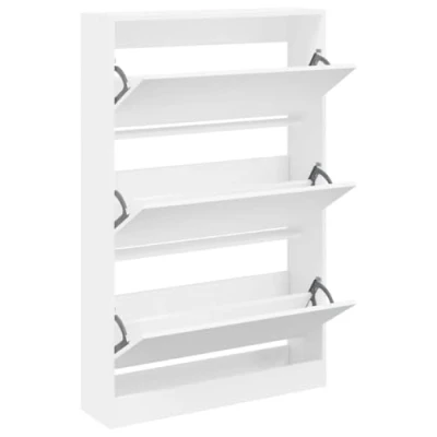 Abbildung von vidaXL Schuhschrank Weiß 80x21x125,5 cm Holzwerkstoff