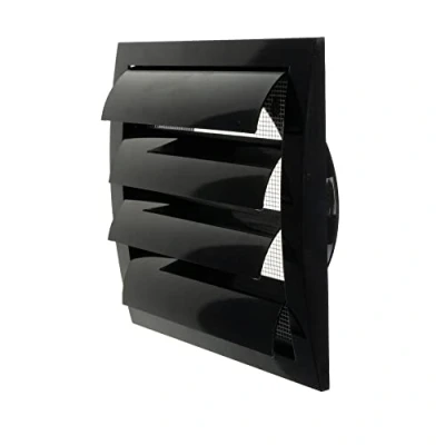 Abbildung von Ø150mm 190x190 mm Schwarze Dunstabzugshaube mit eingebautem Schädlingsschutz, Weiß/Grau/Braun/Schwarz, Lüftungsschlitzabdeckung, HVAC Abluftkanalabdeckung, Auspuffkappe (Ø150 mm, Weiß)