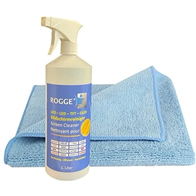 Abbildung von ROGGE Bildschirmreiniger 1. Liter inkl. Microfasertuch Sprühreiniger (2 St)