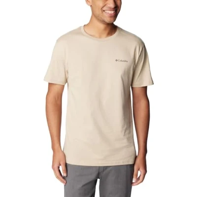 Abbildung von Columbia LOGO Short Sleeve Tshirt basic, Herren, Größe: XL, Ancient fossil