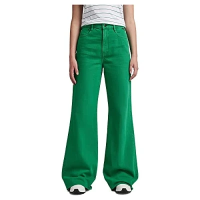Abbildung von G Star DECK Ultra HIGH WIDE LEG Jeans Relaxed Fit, Damen, Größe: 24x32, Jolly green