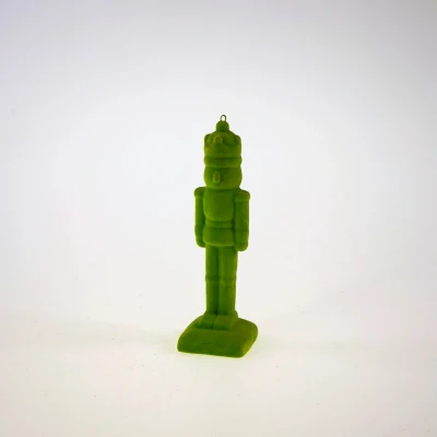 Abbildung von Werner Voß Nussknacker grün beflockt 16cm