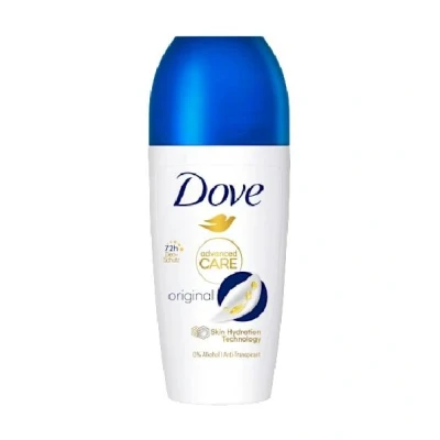 Abbildung von Dove Advanced Care Anti Transpirant Deo Roll On Original 0 Prozent Alkohol Deodorant schützt 48h vor Körpergeruch und Achselnässe 50 ml 1 Stück