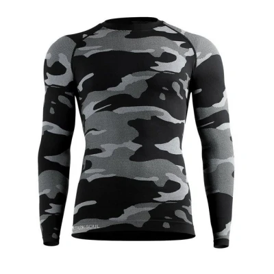 Abbildung von Stark Soul Funktion Langarm Unterhemd/shirt, Herren, Größe: L/XL, Schwarz grau