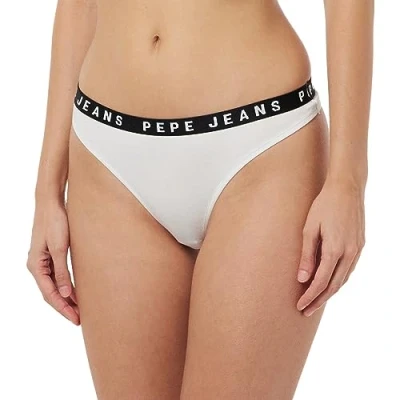 Abbildung von Pepe Jeans LOGO String, Damen, Größe: Small, White