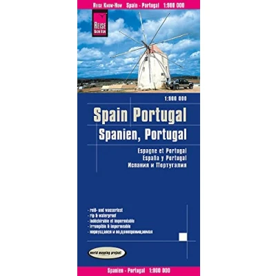 Abbildung von Reise Know How Landkarte Spanien, Portugal (1:900.000): world mapping project: reiß und wasserfest (world project)