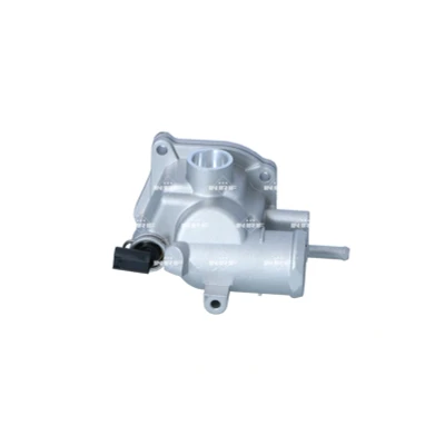 Abbildung von NRF 725283 Kühlwasserthermostat 87 mit Sensor, Dichtring Gehäuse MERCEDES BENZ: Sprinter 3 T Kastenwagen, 2 Bus, E Klasse Limousine