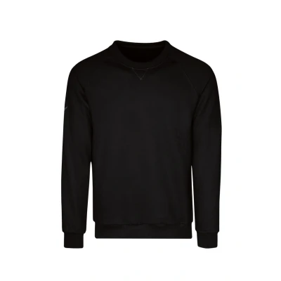 Abbildung von Trigema Damen 575501 Sweatshirt, Schwarz (Schwarz 008), 36 (Herstellergröße: S)