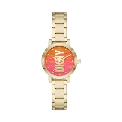Abbildung von DKNY Analog Quarz Uhr goldcoloured, Damen, Größe: One Size, Gold coloured