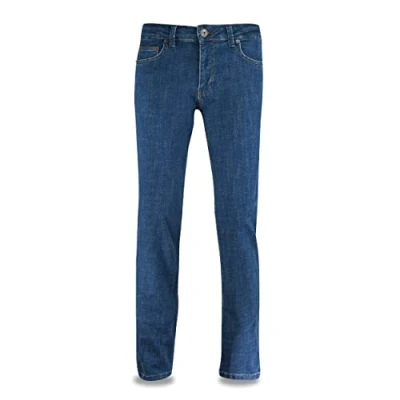 Abbildung von JEEL Herren Jeans Regular Fit Straight Cut Stretch Hose Basic Washed Navy (404 01) 29W / 34L